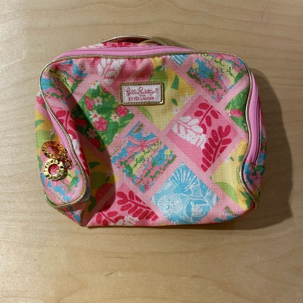 Lilly Pulitzer for Estee Lauder Pink Cosmetic Bag (OB)